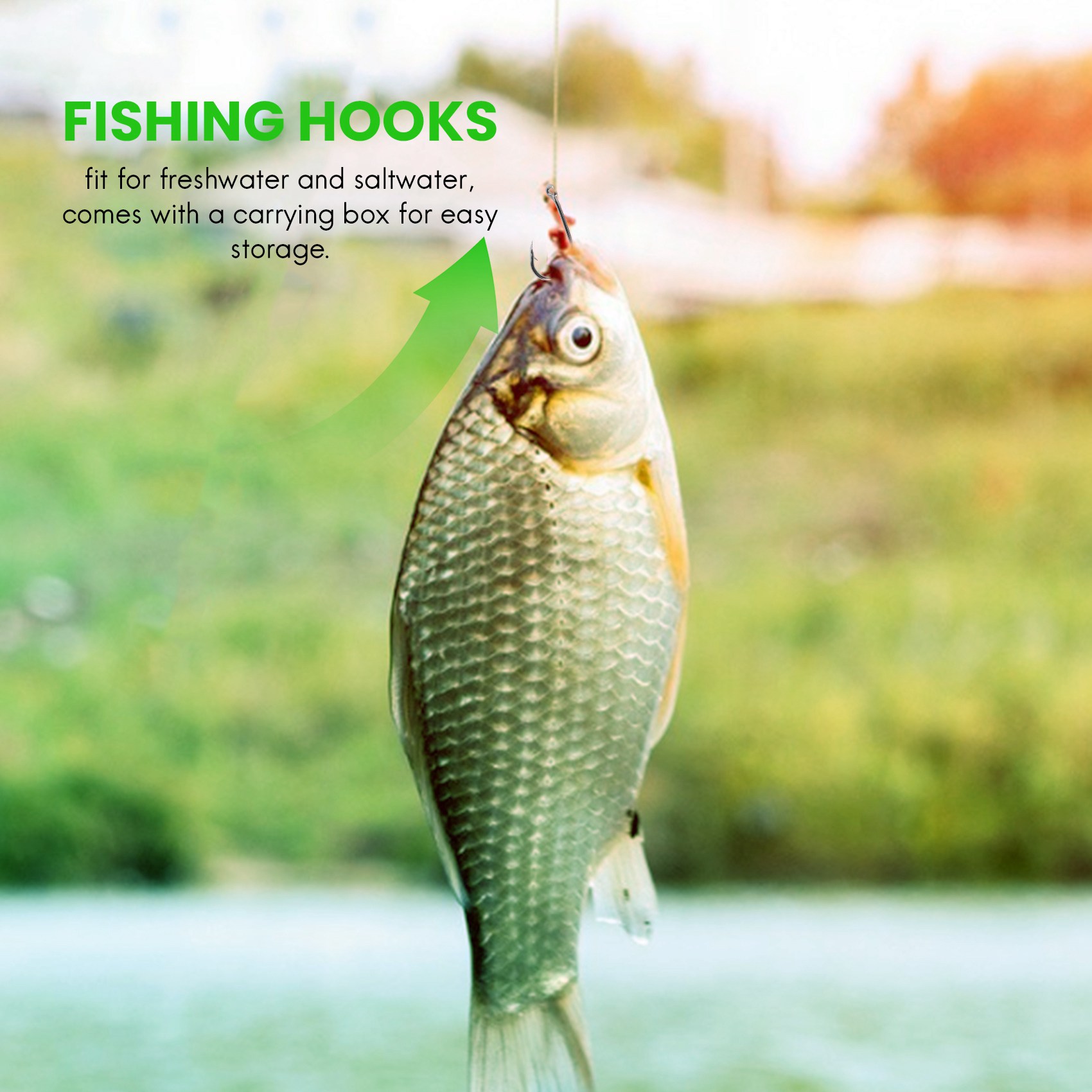 Fishing Hook Size - Новинка 500 шт./комплект, смешанные размеры #