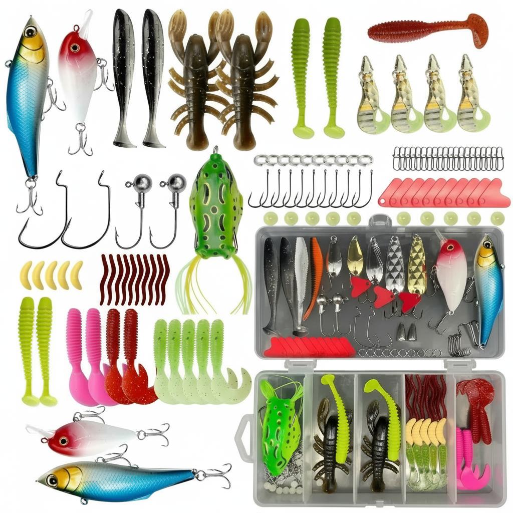 Fishing Hook Box - Набор из 133 предметов: премиум-снасти для