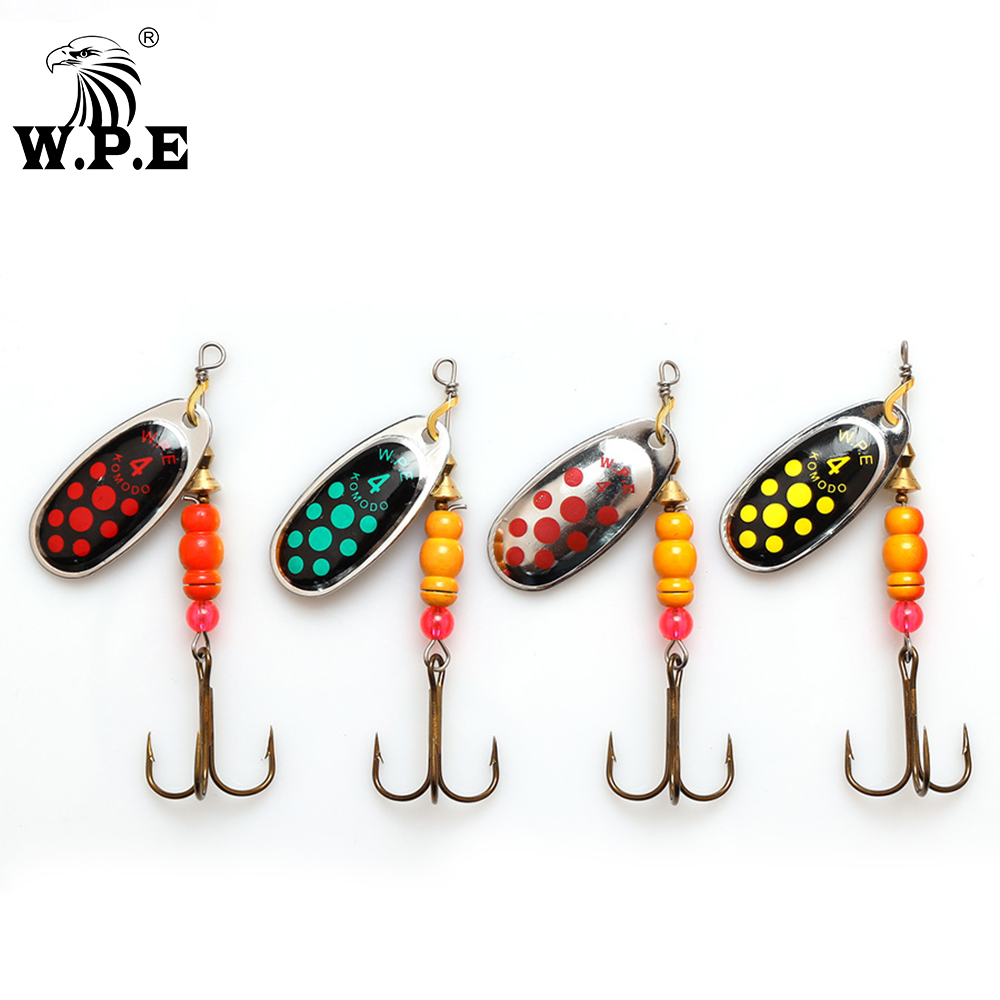 Fishing Hook Treble - W.P.E Совершенно новая приманка-спиннер, 1 шт.,
