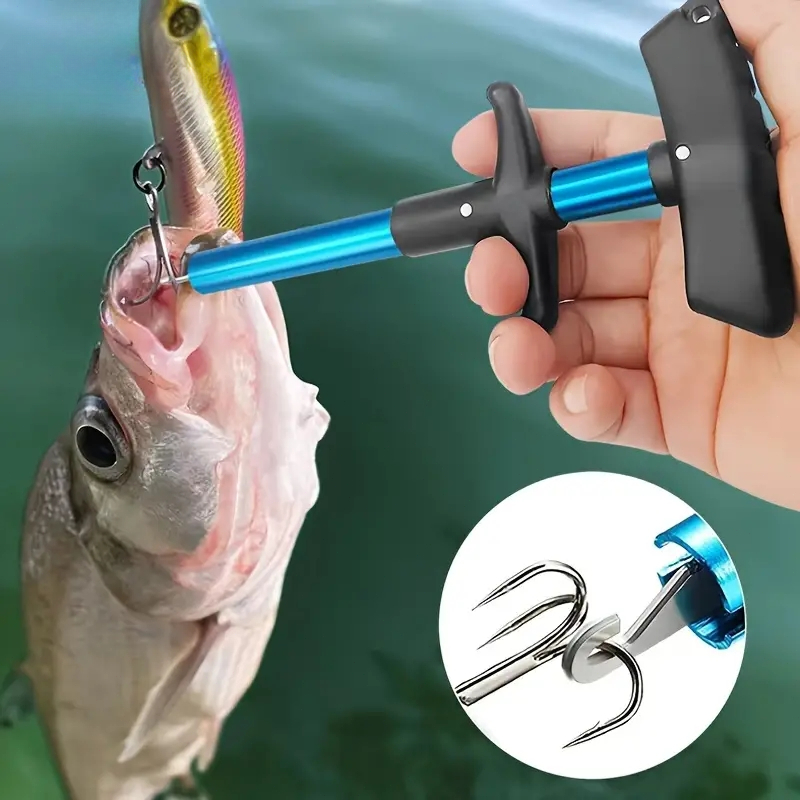 Fishing Hook Sharpener - портативный алюминиевый Т-образный крючок, 1 шт.,