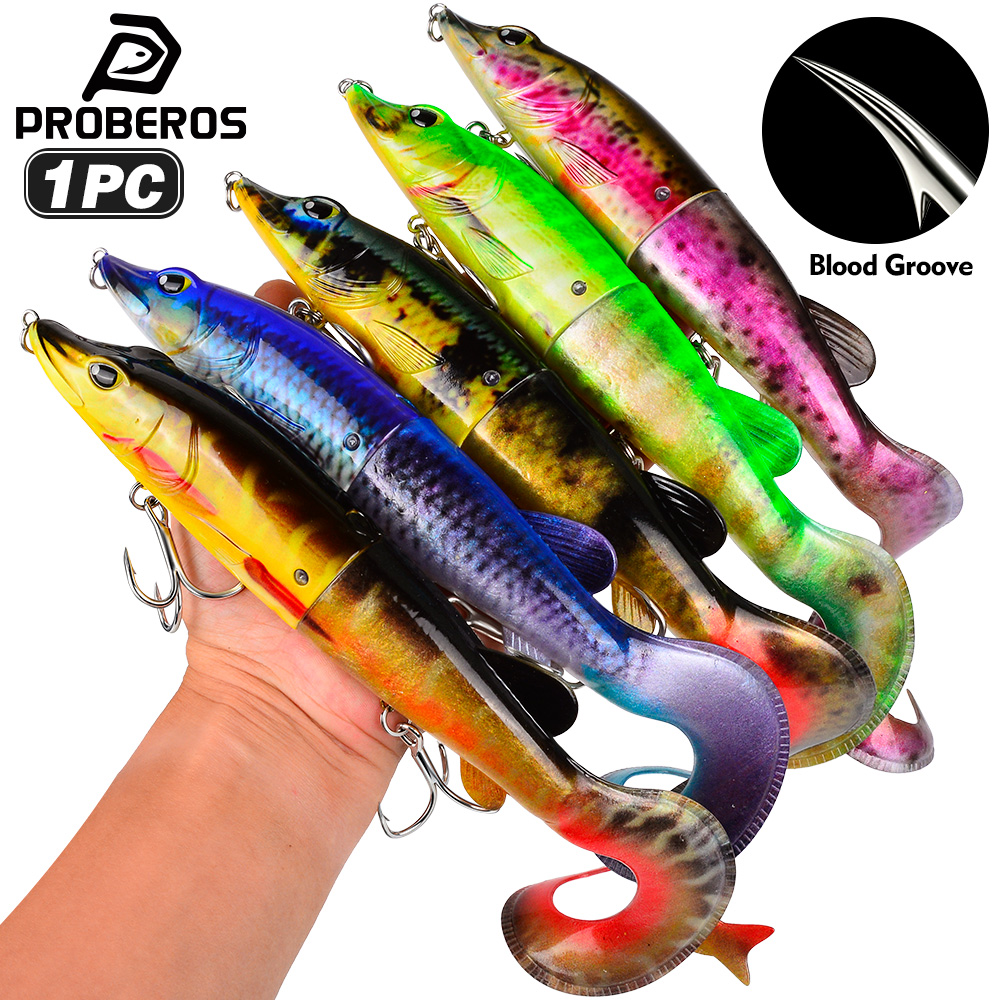 Fishing Hook Treble - PROBEROS 1 шт. 2-секционная составная приманка-свимбейт