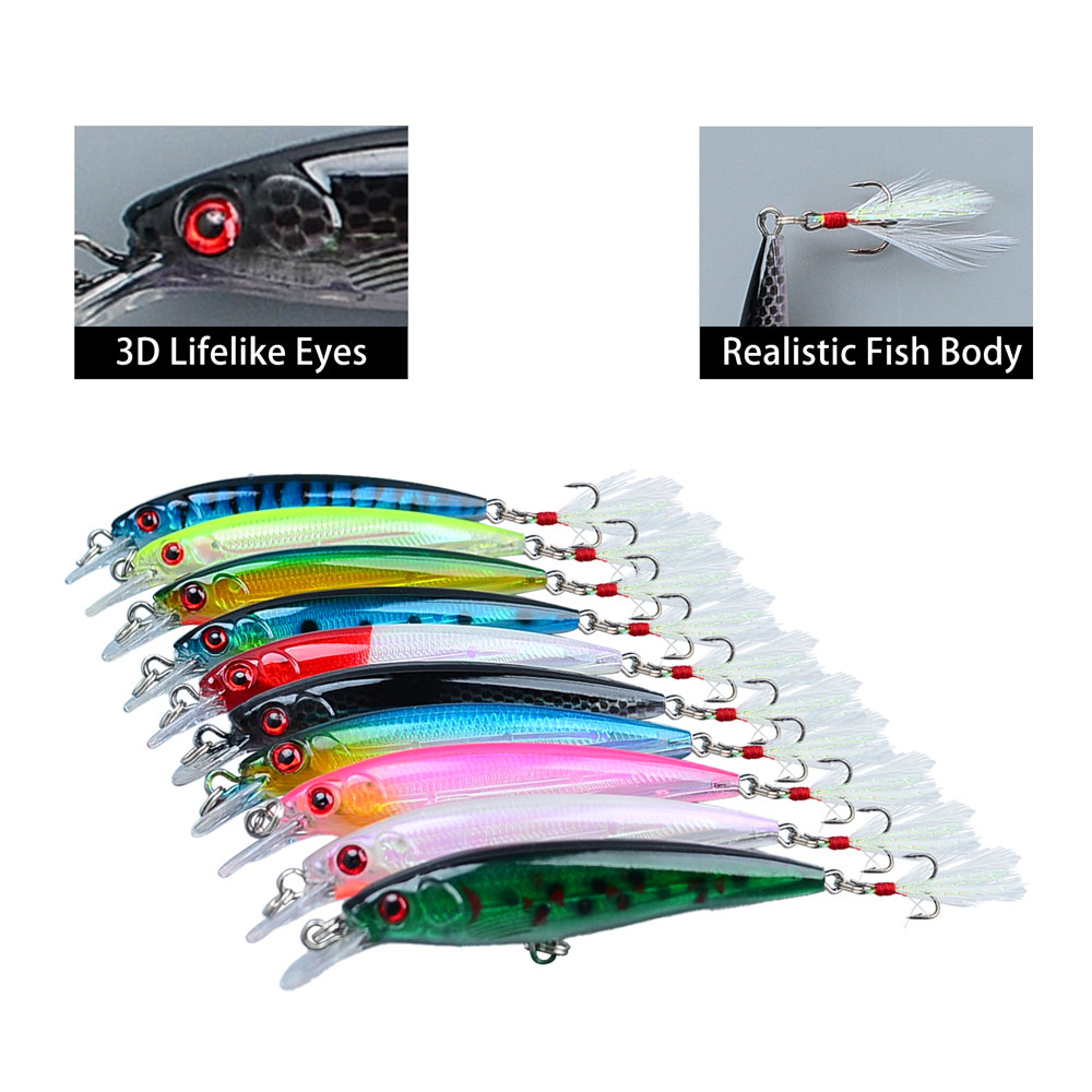 Набор из 10 бионических приман – обзор и цена Fishing Hook Treble