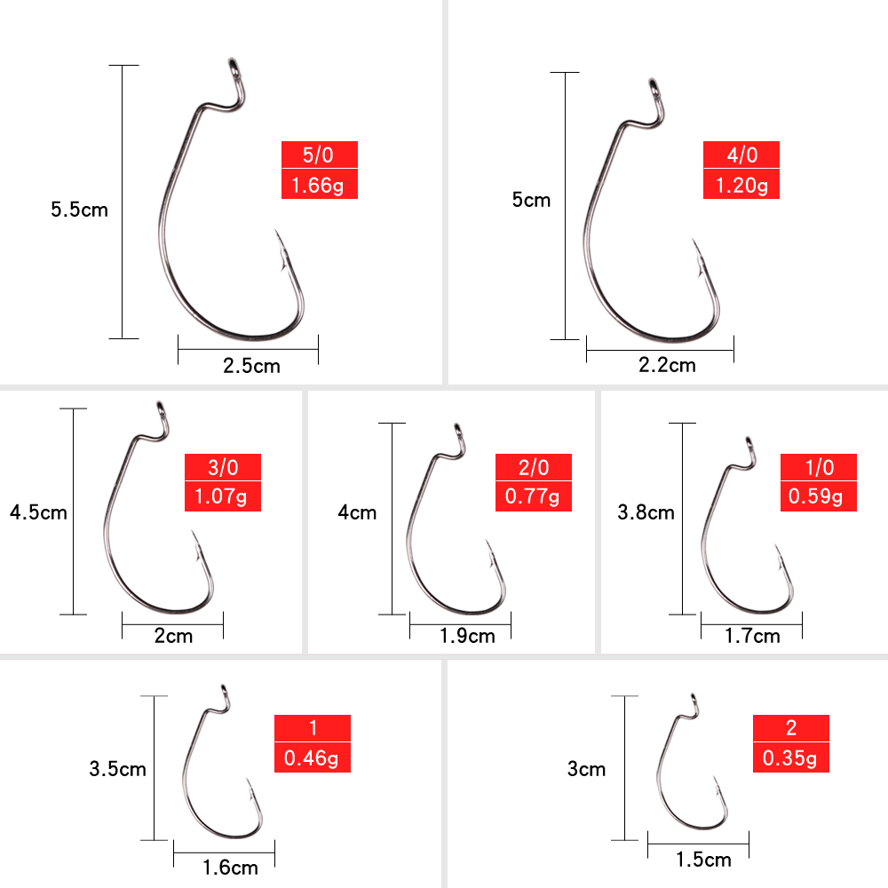 LUSHAZER 10 шт./лот, рыболовны – обзор и цена Fishing Hook Offset